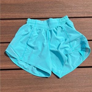 Electric turquoise hotty hot shorts
